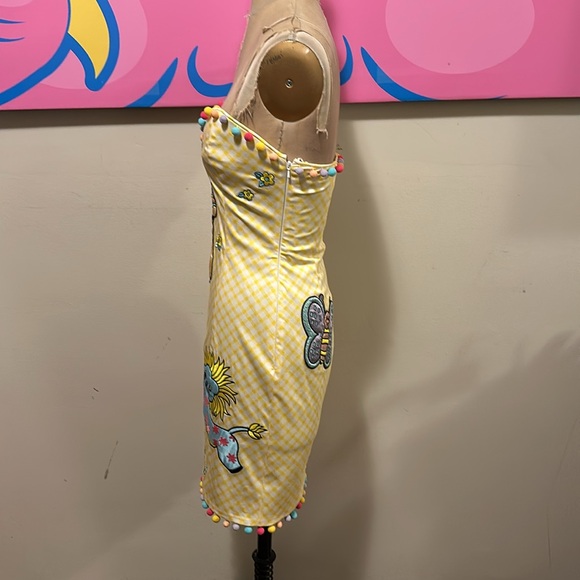 Moschino Couture Yellow Strapless Ladies Who Lunch Dress - Picture 8 of 15